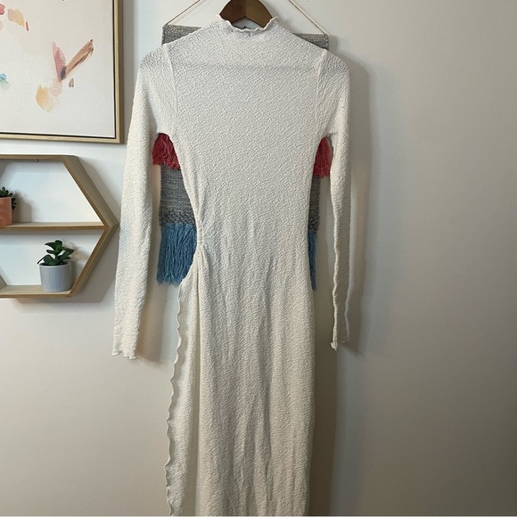 Naked Wardrobe White Dress Open Slit Small - Picture 2 of 6